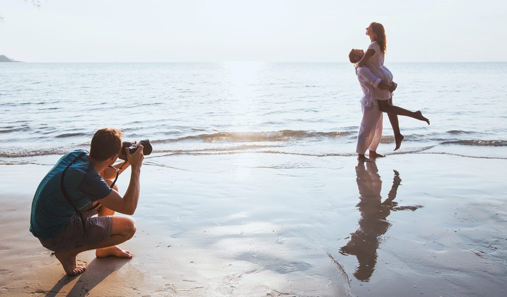 Verlobungsfotos am Strand